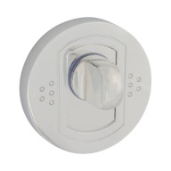 Vývesná tabuľa, rozeta s WC zámkom ARGO Chrome, lesklá