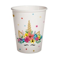 JEDNOROŽEC PAPIEROVÝ POHÁR 250 ML 10 KS.