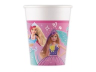 BARBIE BAJKA PAPIEROVÝ POHÁR 200 ML 8 KS NARODENINY DEŇ DETÍ