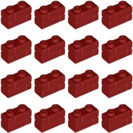 LEGO Brick Brick 1x2 tmavočervená 6093908 98283 - 16 kusov