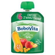 Jablková pena s broskyňou a tekvicou BoboVita 80g