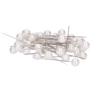 Krajčírske špendlíky okrúhle PERLY DLHÉ 65mm 80ks 3242