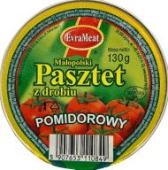 HYDINA PAŠTÁTA S RAJČAKAMI 130G EVRAMEAT
