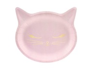 Party Deco tanieriky pre mačky 22 cm 6 ks Narodeniny Ročné mačiatko