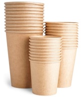Papierové šálky na kávu KRAFT hrnček 300ml 50ks (na ďalší predaj)