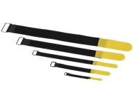 Pásky na suchý zips pre káble 20x300 mm (YE)