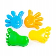 Formičky do piesku na pláž BIG HANDS FEET mix farieb