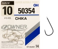 Háčiky OWNER CHIKA s lopatkou, strieborný nikel, veľkosť 10