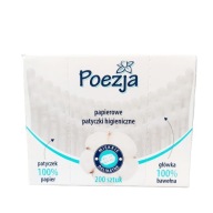 POÉZIA Papierové vatové tyčinky, 200 ks