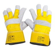 HRUBÉ, PEVNÉ, OCHRANNÉ KOŽENÉ PRACOVNÉ RUKAVICE