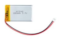 Batéria Li-Poly 680mAh 3,7V JST 423048