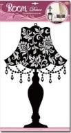Samolepky na stenu Dekoračná lampa Čierna