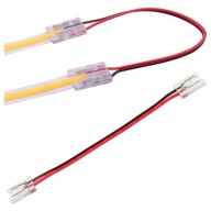 KONEKTOR PRE LED COB PRÚžky 8mm, obojstranný, ZÁPADKA NA PRIPOJENIE DVOCH PÁSKOV
