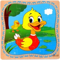 VZDELÁVACIE DREVENÉ PUZZLE skladačka PRE DETI