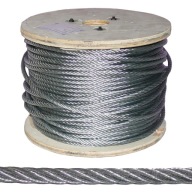 1m Lano Oceľové lanko 8mm 6x19+FC pozinkované - narežeme na mieru