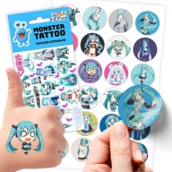 MEGA SADA NÁLEPOK + KVALITNÉ TETOVANIE HATSUNE MIKU