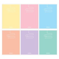 Riadkový zápisník A5/60k - Herlitz Pastel ColorBlocking