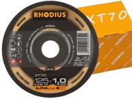 DISKY NEREZOVÉ KOVOVÉ REZNÉ KOTOUČE INOX 125x1,0 RHODIUS GERMANY XT70