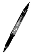 Permanentný značkovač obojstranný Premium Black