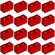 LEGO 3004 BRICK 1x2 červená NOVINKA (12g) 16 ks.
