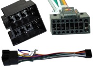 Zapojte rádiový adaptér redukcie káblového zväzku ANDROID 16 PIN do 2xISO