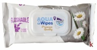 Vodou navlhčený papier Aqua Wipes 40 ks