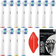 12x BRAUN ORAL-B 3D BIELE HLAVY ZUBNEJ KEFKY