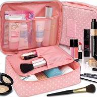 VEĽKÁ DÁMSKA TAŠKA CESTOVNÉHO ORGANIZÁTORA NA KOZMETIKU NA MAKEUP