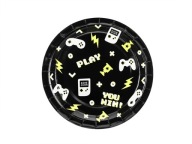 Gamer narodeninové taniere 23cm 6ks Narodeninové hracie podložky