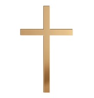 Bočný vrchnák na tortu Cross Baptism Communion Confirmation zlaté plexi