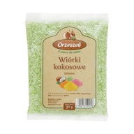 Kokosové lupienky prirodzene zafarbené na zeleno