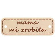 Dekor - ozdobný prívesok MOM MADE ME 20 ks