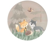 Narodeninové taniere Forest Animals, 6 ks, 18 cm