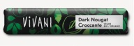 CROCCANTE tyčinka, tmavá nugátová čokoláda, BIO 35 g