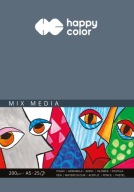 MIX MEDIA ART blok A5 25 listov 200 g Happy Color na pastelové ceruzky