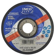 KOVOVÉ REZNÉ KOTOUČE 115x3,2x22 T.42 INCOFLEX