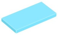 LEGO TILE 87079 TILE 2x4 azúrová stredná NOVINKA (1g)