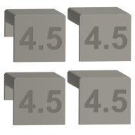 Dištančné podložky na nastavenie čiel 4,5 mm, 4 kusy