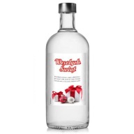 etikety na ALKOHOL Merry Christmas fľaša darček