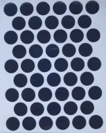 Čiapky na nábytok samolepiace 14mm - antracit lesklý (5010) - 50 ks.