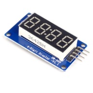 LED displej 4-miestny dvojbodka 7-segmentový červený TM1637