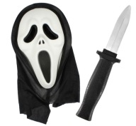Falošná maska ​​na nôž Scary Movie Scary Movie Scream Halloweensky kostým