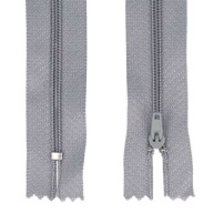 ŠPIRÁLOVÝ Zips #3 TENKÝ - 18 CM - ŠEDÝ