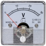 Analógový merač 30V štvorcový voltmeter