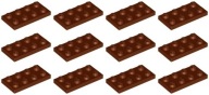 LEGO 3020 TANIER 2x4 hnedá NOVINKA == (15g) 12 ks.