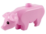 LEGO 87621pb01 PIG PINK pink NOVINKA (4g)
