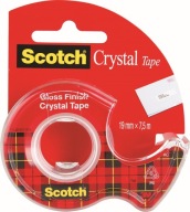 Zásobník na lepiacu pásku Scotch Crystal 19 mm/7,5 m