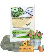 Biela Agrotextília Jarná záhradnícka 1,6m x 5m Silná 8m2 Chráni rastliny