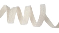 BAVLNENÁ STUHA HERRINGBONE 10mm ECRU 1mb