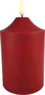 LED vložka do sviečok Cortina 14 cm Červená